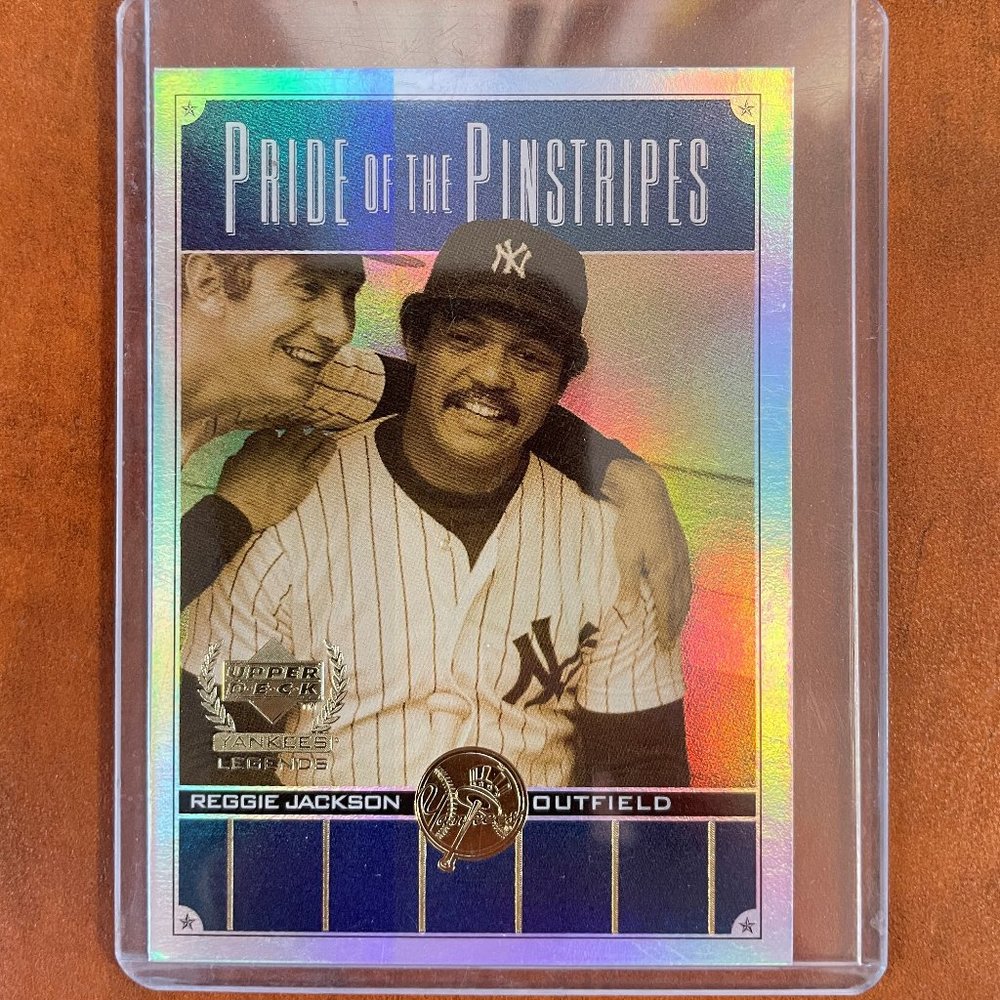 Reggie Jackson 2000 Upper Deck Pride of the Pinstripes Card #PP5 Refractor